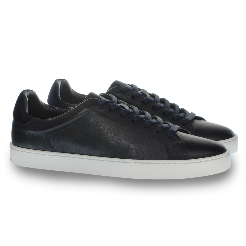 Blue leather sneaker