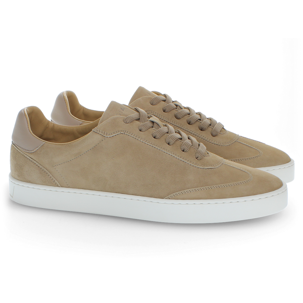 Sneaker in suede beige