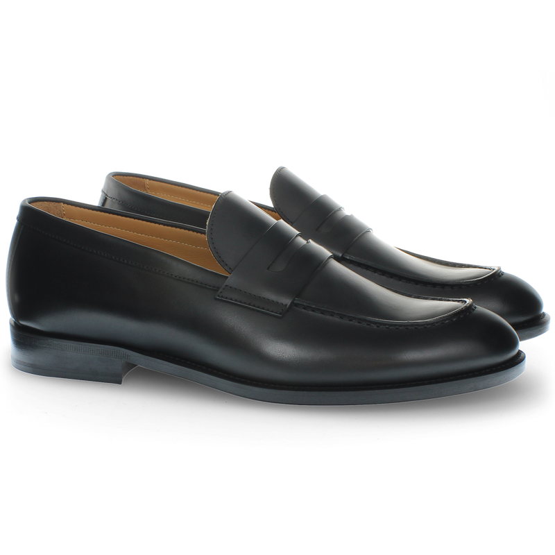 Mocassino in pelle nero