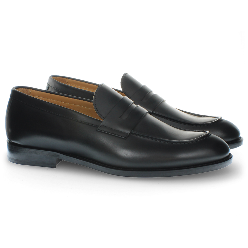 Mocassino in pelle nero