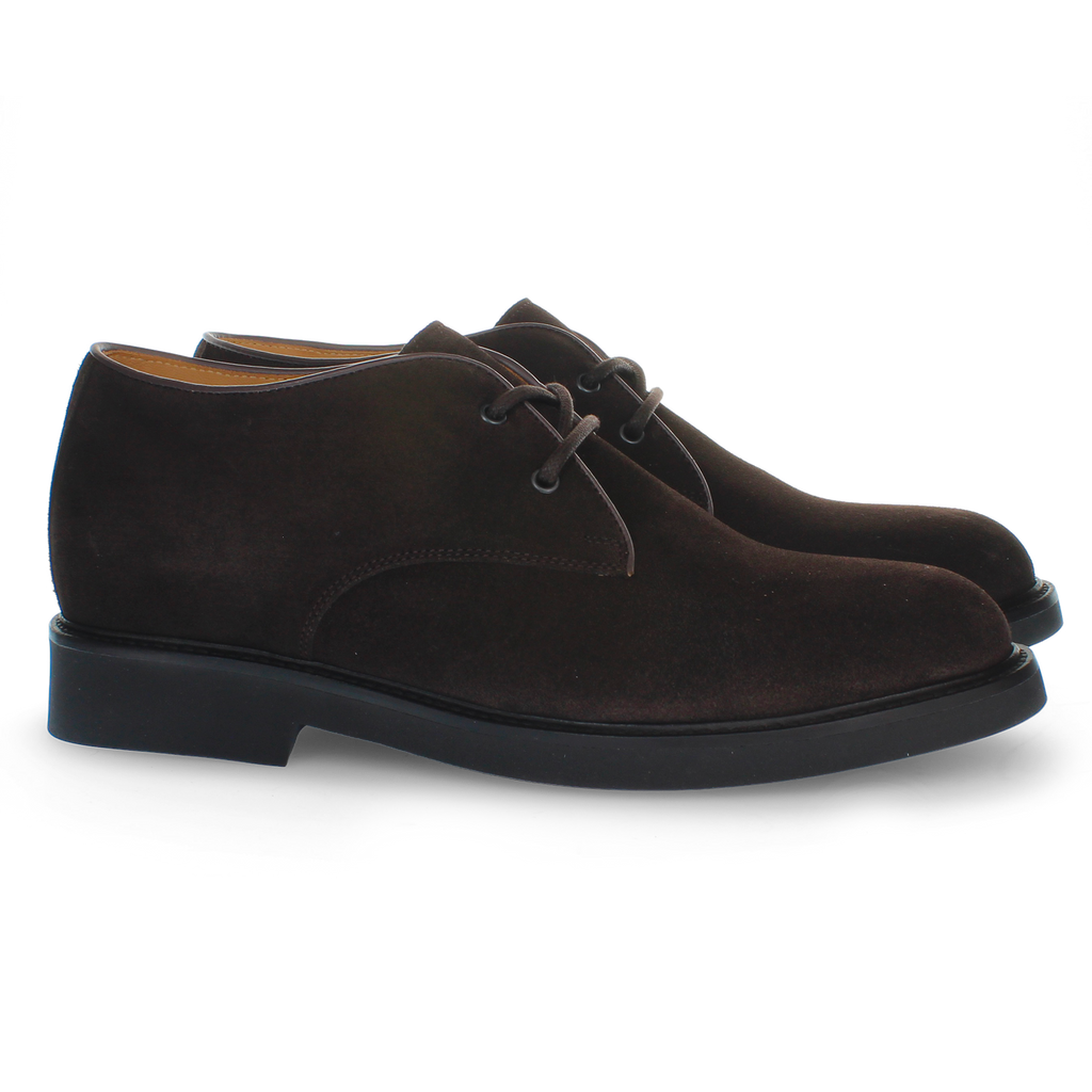 Polacchino in suede testa di moro
