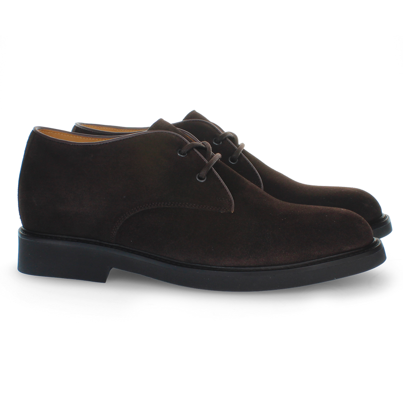 Polacchino in suede testa di moro