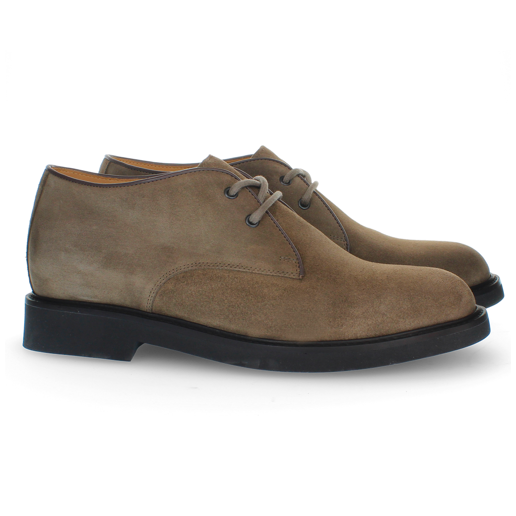 Polacchino in suede tortora