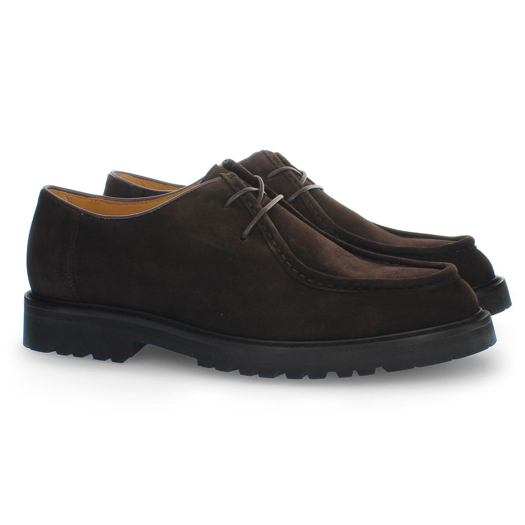 Polacchino in suede testa di moro